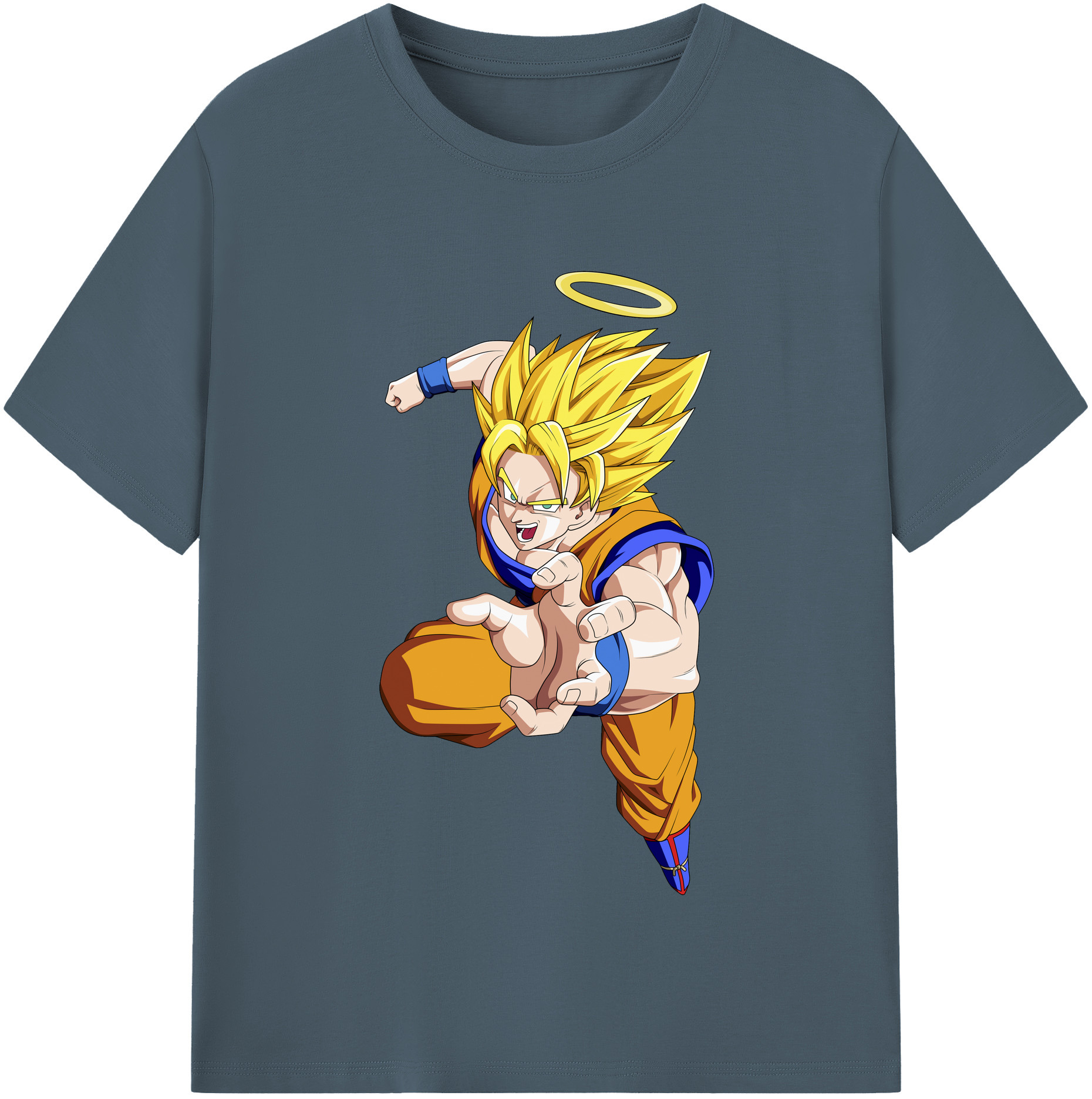 （画像用） ドラゴンボール 孫悟空（そん ごくう）Son Goku カカロット DRAGON BALL Kakarotto 綿100％半袖Tシャツ（フロントプリント）